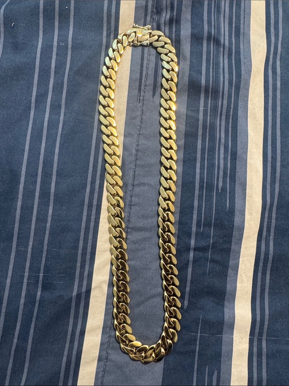 Gold Men's Cuban Link Necklace - Classic Chain